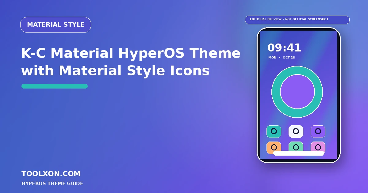 K-C Material HyperOS Theme with Material Style Icons
