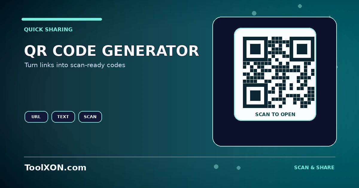 QR Code Generator Online for Links and Contact Details