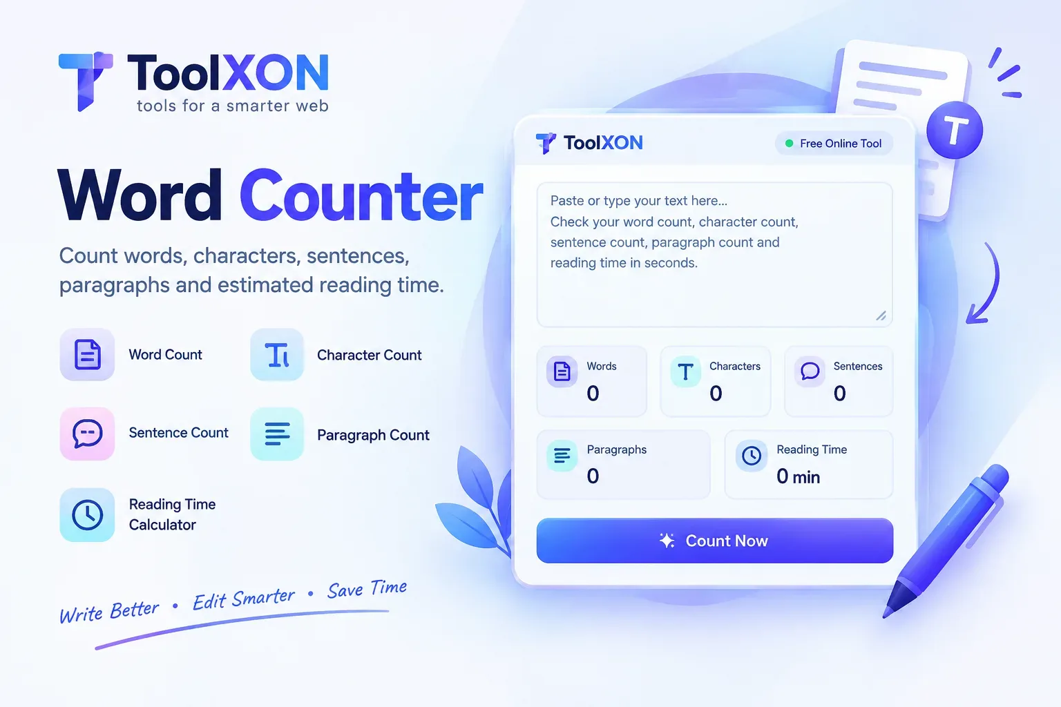 Word Counter – Count Words & Characters Online